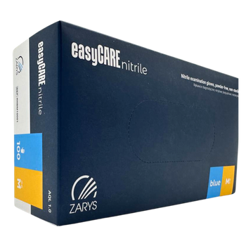 Nitrylowe rękawiczki ochronne EasyCare niebieskie M, 100 szt