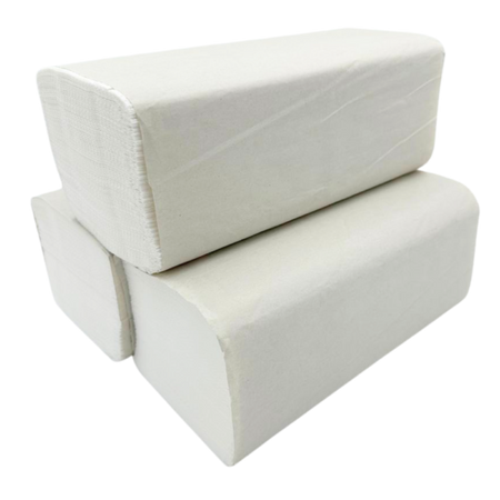 Ręcznik celulozowy ZZ, dwuwarstwowy, biały, 1 binda