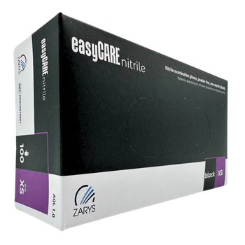 Czarne rękawiczki nitrylowe EasyCare XS, 100 sztuk