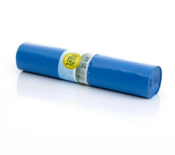 Worki LDPE 120L niebieskie 25 szt. – grube