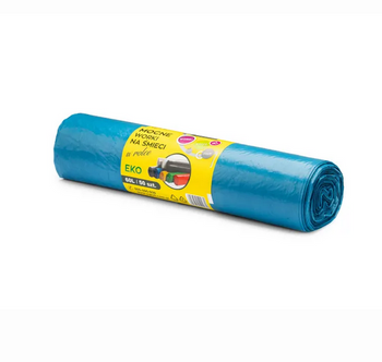 Worki LDPE 60L niebieskie – 50 szt, do segregacji
