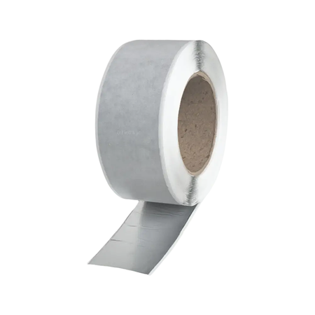 Taśma butylowa z aluminium 0,6/50mm, 10 m, szara, przekładka papierowa