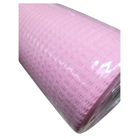 Serweta stomatologiczna różowa 33×48 cm w rolce – higieniczny podkład medyczny