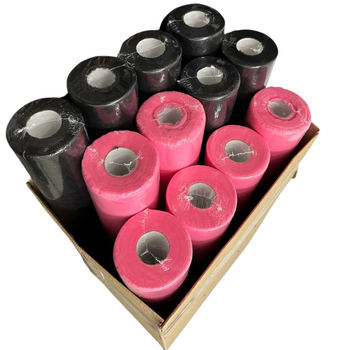 Podkłady kosmetyczne MIX różowe i czarne 60 cm x 50 m, 12 szt