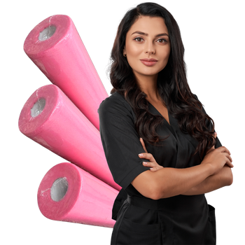 Podkład kosmetyczny Economic różowy 60 cm x 50 m