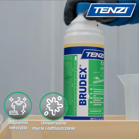 Brudex 1 L – uniwersalny koncentrat do mycia i usuwania tłustego brudui Tenzi