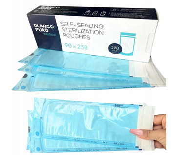 Torebki do sterylizacji narzędzi kosmetycznych 90x230 mm