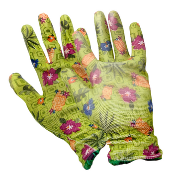 Rękawice ogrodowe zielone, rozm. 6 – wygoda i ochrona w ogrodzie
