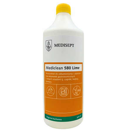 Mediclean 580 Lime 1L – odkamieniacz do zmywarek i urządzeń gastronomicznych