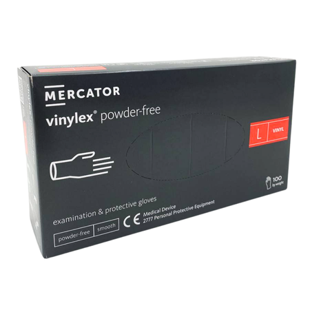 Rękawiczki winylowe L – 10x100 szt Mercator