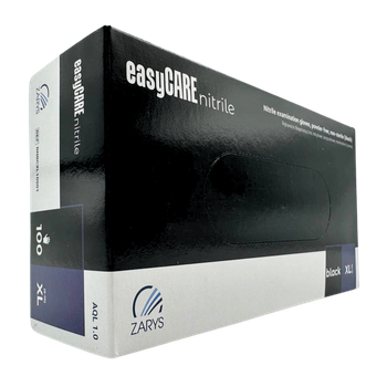 Czarne rękawiczki nitrylowe EasyCare XL, 100 sztuk