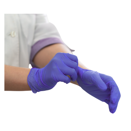 Rękawice medyczne nitrylowe easyCARE Nitrile Flex Cobalt S, 100 szt