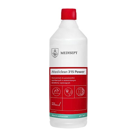 Mediclean 315 Power – koncentrat czyszczący do sanitariów 1 L (profesjonalny)