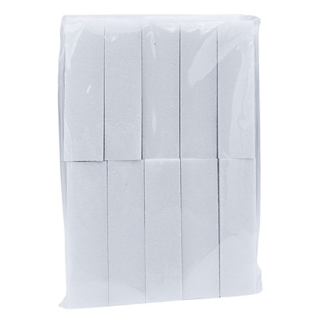 Blok polerski biały do paznokci – 10 sztuk