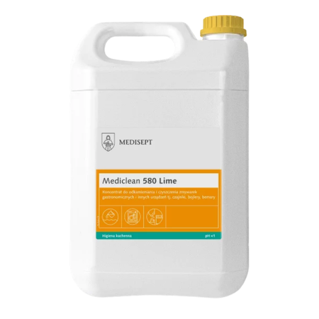 Mediclean 580 Lime 5L – odkamieniacz do zmywarek i urządzeń gastronomicznych