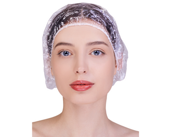 Jednorazowe czepki foliowe – 100 sztuk w opakowaniu