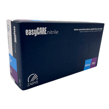 Nitrylowe rękawiczki ochronne EasyCare niebieskie XS, 100 szt