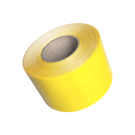 Taśma znakująca żółta 100mm/24m kompozytowa, samoprzylepna