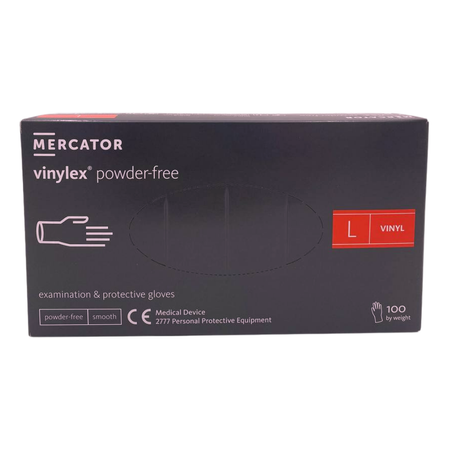 Rękawiczki winylowe L – 10x100 szt Mercator