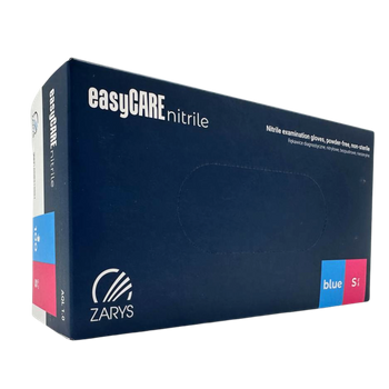 Nitrylowe rękawiczki ochronne EasyCare niebieskie S, 100 szt