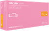 Rękawiczki nitrylowe bezpudrowe Nitrylex Pink XS - 100 szt