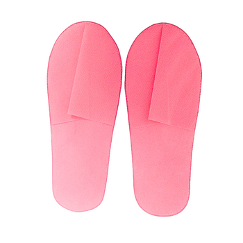 Różowe papcie hotelowe z włókniny 50 par