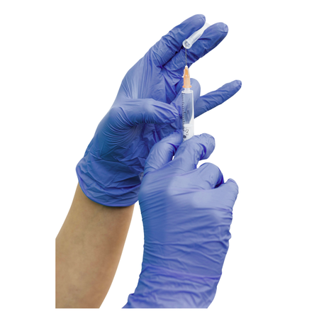 Rękawice nitrylowe easyCARE Nitrile Flex Cobalt L bezpudrowe, medyczne, 100szt