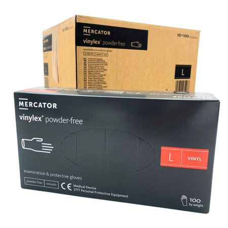 Rękawiczki winylowe L – 10x100 szt Mercator