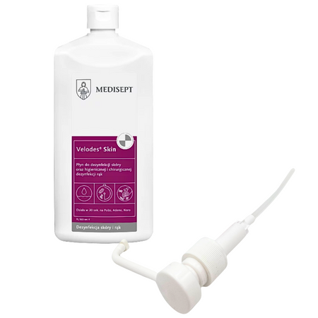 Zestaw Velodes Skin 500 ml + pompka trójdyszowa dozująca