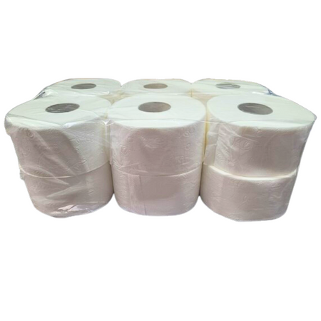 Papier toaletowy Jumbo 100% celuloza – 12 rolek