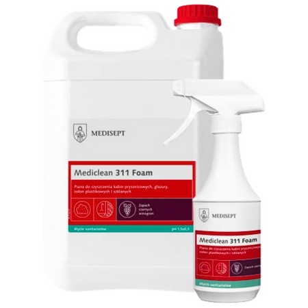 Mediclean 311 Foam 5L – Pianka do mycia sanitariatów, czarne winogrona
