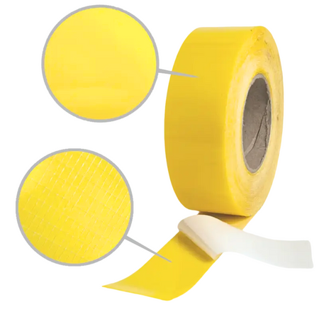 Taśma znakująca żółta 50mm/24m taśma samoprzylepna