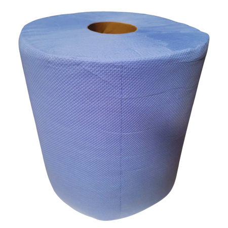 Czyściwo 200 m do spożywki – niebieska celuloza dwuwarstwowa, rolka