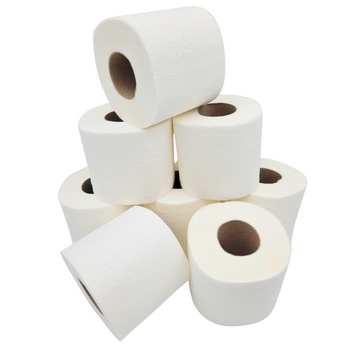 Papier toaletowy biały 3-warstwowy, 100% celuloza, 8 rolek