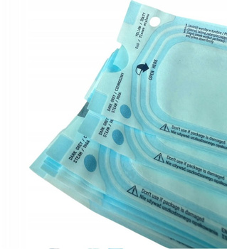 Torebki do sterylizacji narzędzi kosmetycznych 90x135 mm samoprzylepne