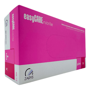 Nitrylowe Rękawiczki EasyCare różowe S, 100 sztuk