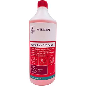 Mediclean 310 Sanit Wiśnia – koncentrat do mycia sanitariatów 1L