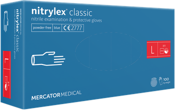 Teksturowane rękawiczki nitrylowe Blue L – precyzja i ochrona