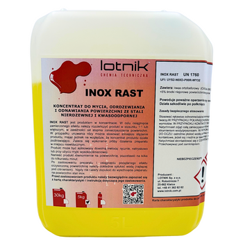 Płyn do usuwania nalotu ze stali INOX RAST 5 kg