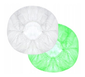 Czepki włókninowe harmonijka zielone 100 szt