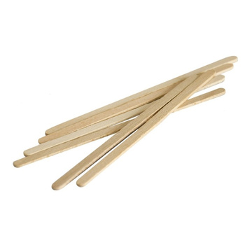 Drewniane szpatułki wąskie do wosku, 100 sztuk