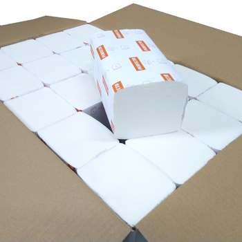 Ręczniki papierowe ZZ białe z atestem PZH DK359072 - karton