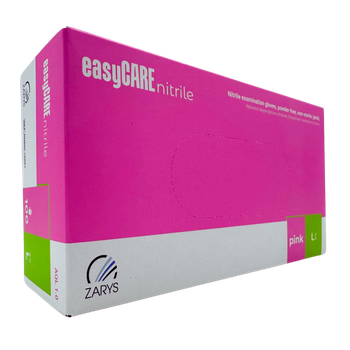 Nitrylowe Rękawiczki EasyCare różowe L, 100 sztuk