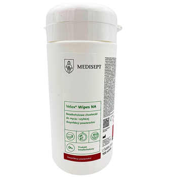Velox Wipes Bez Alkoholu – chusteczki do dezynfekcji powierzchni 100 szt
