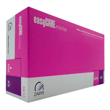 Nitrylowe Rękawiczki EasyCare różowe XS, 100 sztuk
