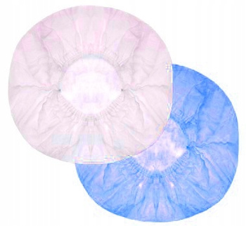 Czepek włókninowy harmonijka ochronny, niebieski 100 szt