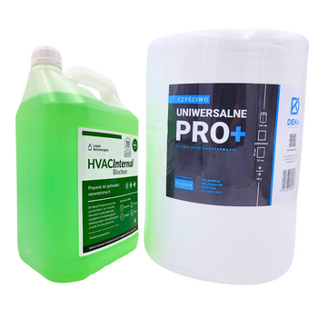 Zestaw HVAC Internal Bioclean 5L preparat + czyściwo