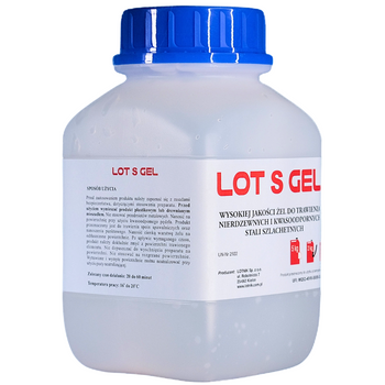 Żel do trawienia stali nierdzewnej LOTNIK S GEL 5 kg