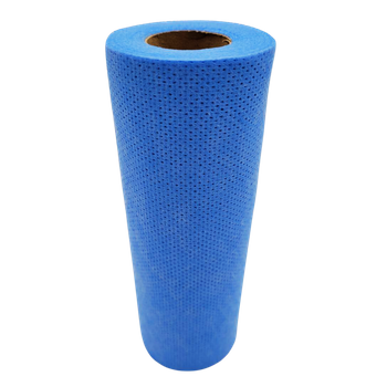 Ścierki włókninowe w rolce niebieskie 23x39 cm, 25 sztuk