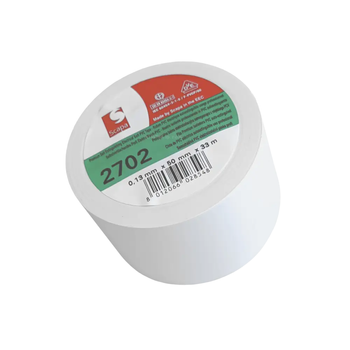 Taśma PVC powlekana 0,13 mm 50 mm × 33 m biała
